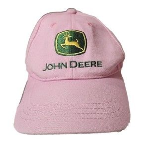 John Deere Owner's Edition logo‎ PINK 5 Panel Cap Adjustable Strapback OSFM Hat